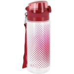 Printed Transparent Plastic Water Bottle with Flip Lid & Strap (Multicolor)