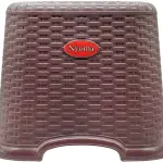 Nyoma Plastic Stool – Rattan Design Multipurpose Stool