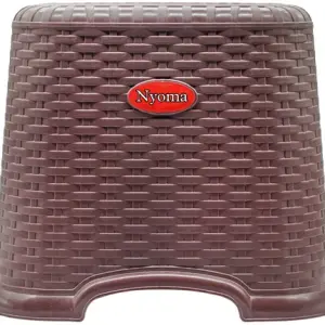 Nyoma Plastic Stool – Rattan Design Multipurpose Stool