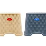 Nyoma Plastic Stool – Rattan Design Multipurpose Stool